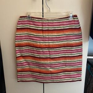 Striped miniskirt